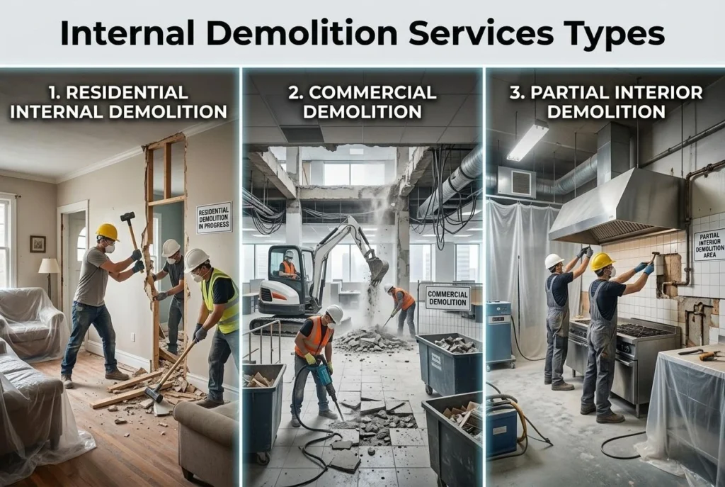 Types of Internal Demolition